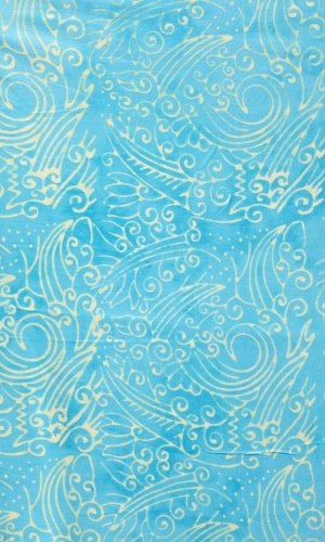 Sarong BALI BATIK niebieski XIX.