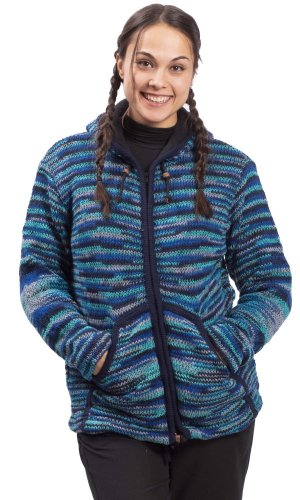 Kurtka dzianinowa MARLED niebieski