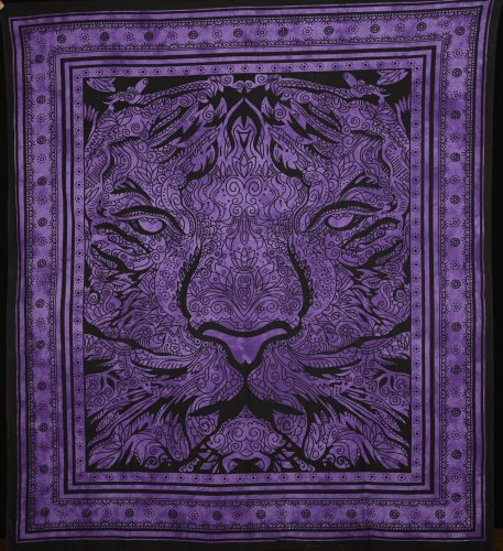Mandala veľká Lev fialová