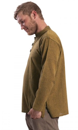Koszula indyjska / ETNO KURTA ochra - Rozmiar: 3XL