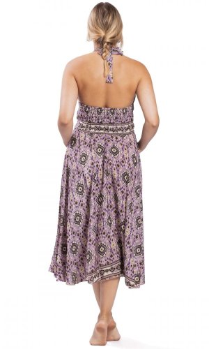 Midi šaty ALINA lila