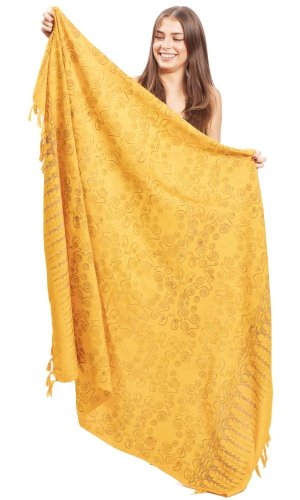 Sarong BALI BATIK żółty XII.