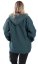 Bluza unisex z kapturem RAHUL niebieski petrol