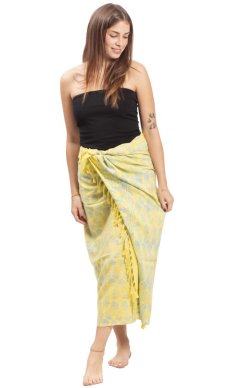Sarong BALI BATIK zielony III.