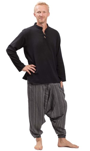 Szarawary / Spodnie haremki CLASSIC STRIPES czarny III.