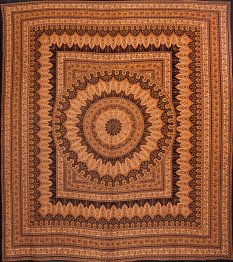 Mandala duża YANTRA ochra I.