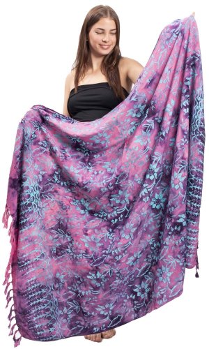 Sarong BALI BATIK fialový IV.