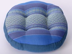 Okrągła poduszka do medytacji FUTON niebieska