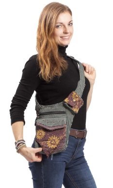 Crossbody taška / ľadvinka SURI zelená I.