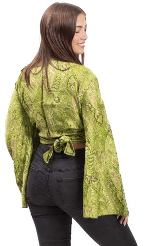 Bolerko GITA s dlouhým rukávem zelené III.