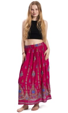 Dlouhá sukně GYPSY růžová II.