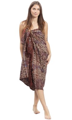Sarong BALI BATIK hnědý VI.