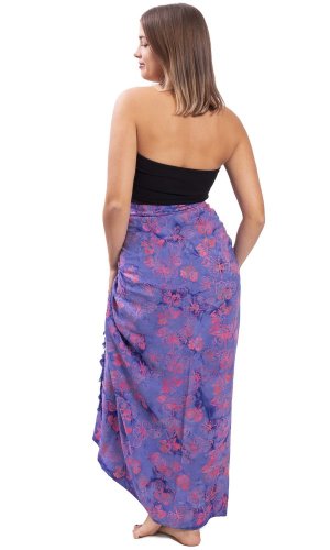 Sarong BALI BATIK fialový I.
