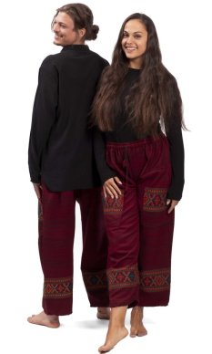 Teplé kalhoty BIHAR FREE červené I.