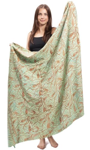 Sarong BALI BATIK jasnozielony VIII.