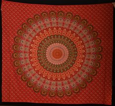 Mandala duża czerwona Barmere