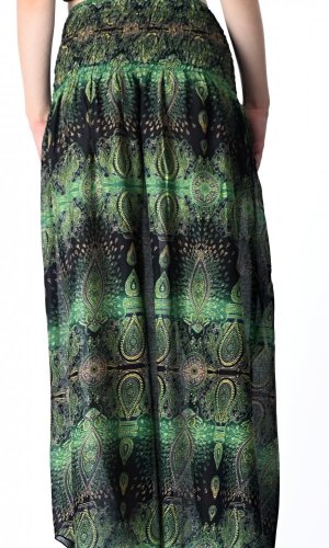 Dlouhá sukně / šaty Mirroring zelená
