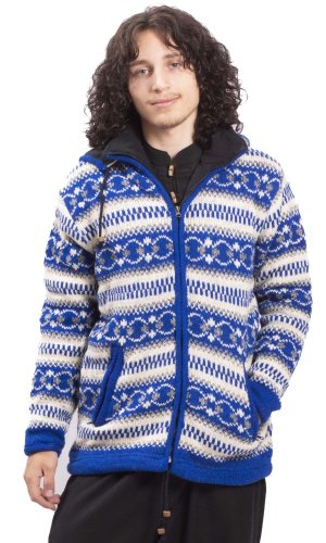 Pletená bunda HIMALAYAN modrá