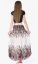 Długa spódnica / suknia Meadow biało-różowa
