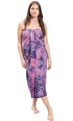 Sarong BALI BATIK fialový IV.