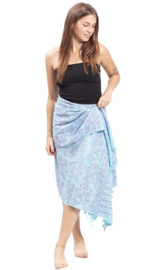Sarong BALI BATIK modrý XVIII.