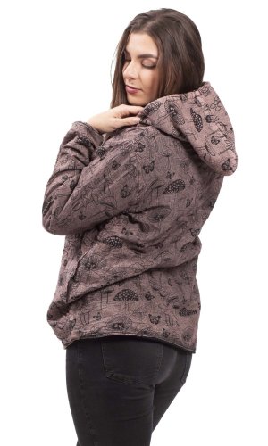 Kurtka z kapturem MUSHROOM bordó