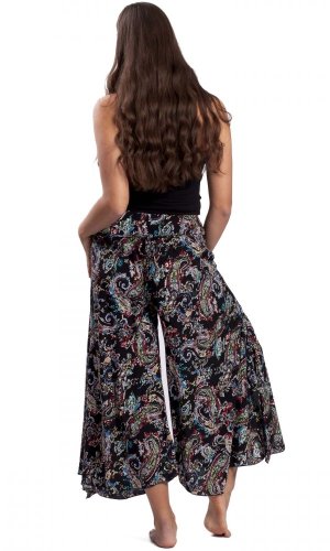 Angel pants LAST OFFER vzor kašmír tmavě modré
