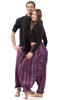 Ciepłe szarawary / Spodnie haremki NIRVA I.