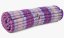 Futon rolowany fioletowy / szerokość 120 cm