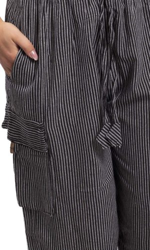 Kalhoty CLASSIC STRIPES černá I.