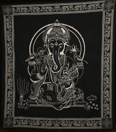 Mandala veľká Ganesha čierna