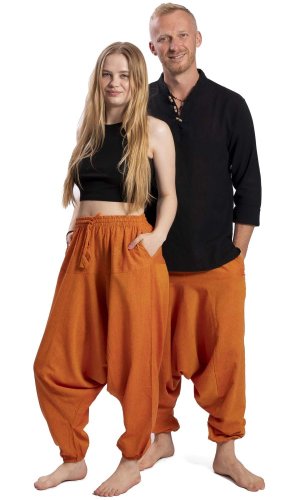 Harémové kalhoty / Sultánky CLASSIC oranžové