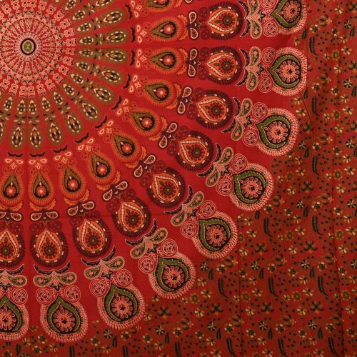 Mandala duża Barmere czerwona