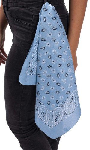 BANDANA PALLAV šátek světle modrý IV.