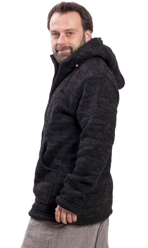 Vlněná svetrobunda tmavě šedá II.