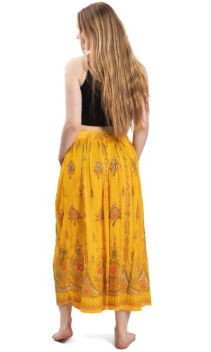 Długa spódnica GYPSY żółta