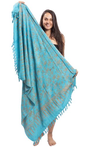 Sarong BALI BATIK turkusowy II.
