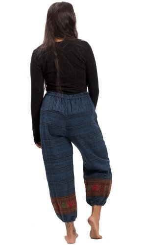 Teplé kalhoty BIHAR FIT modré