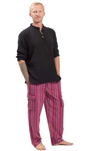 Kalhoty CLASSIC STRIPES růžová I.