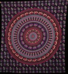 Mandala duża purpurowa