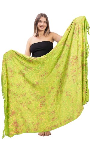 Sarong BALI BATIK svetlozelený II.