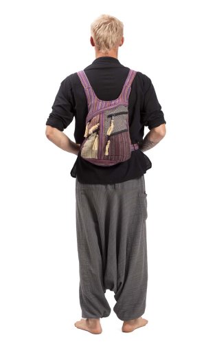 Batoh ETNO multipocket fialová VIII.