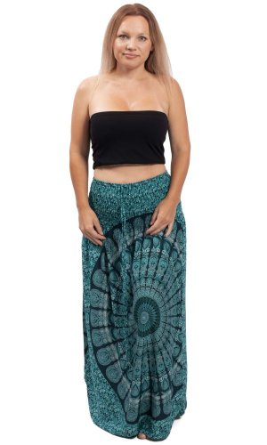 Dlouhá sukně / šaty THAI MANDALA modrá I.