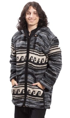 Kurtka dzianinowa HIMALAYAN szaro-niebieska