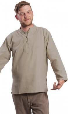 Koszula indyjska / ETNO KURTA ciemno beżowa