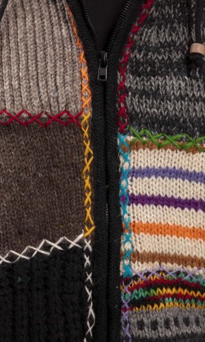 Kurtka dzianinowa HIMALAYAN multicolor - Rozmiar: XL