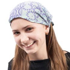 Čelenka BALI BATIK světle modrá V.
