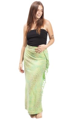 Sarong BALI BATIK zielony X.