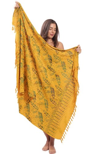 Sarong BALI BATIK žlutý VI.