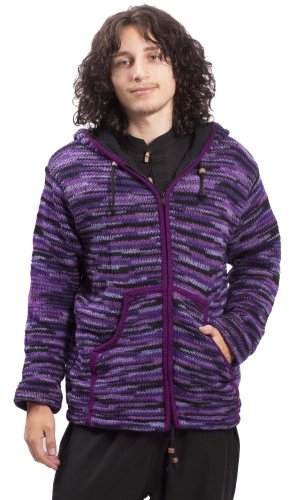 Pletená bunda MARLED fialová